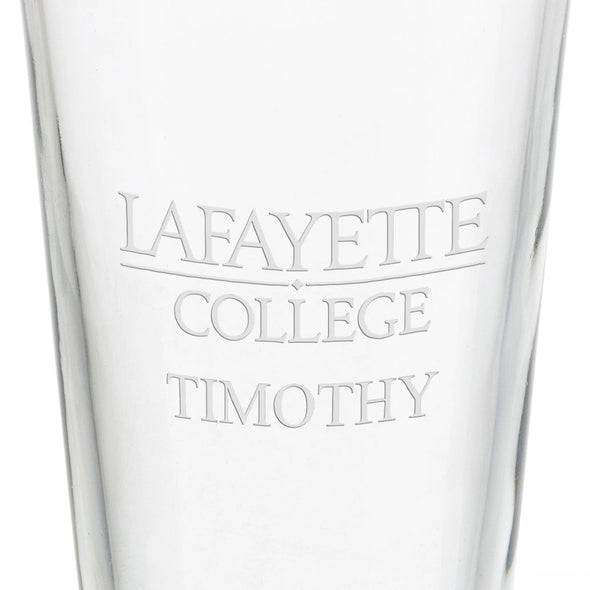 Lafayette College 16 oz Pint Glass- Set of 2 Shot #3