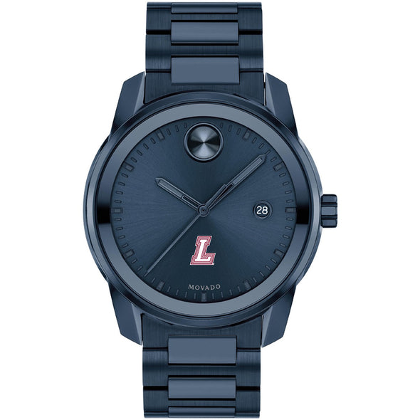 Lafayette College Men&#39;s Movado BOLD Blue Ion with Date Window Shot #2
