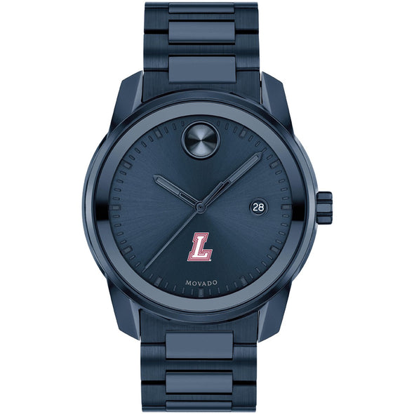 Lafayette College Men's Movado BOLD Blue Ion with Date Window Shot #2