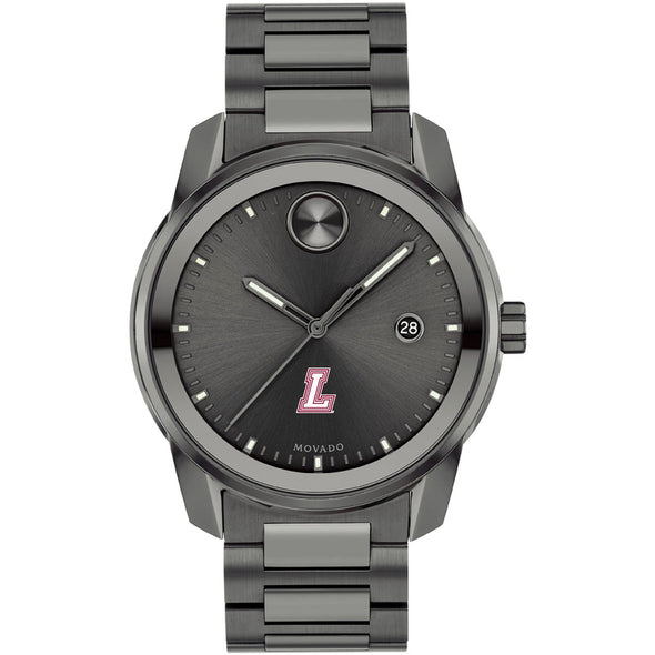 Lafayette College Men's Movado BOLD Gunmetal Grey with Date Window Shot #2