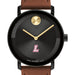 Lafayette College Men's Movado BOLD with Cognac Leather Strap