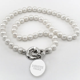Lafayette Pearl Necklace with Sterling Silver Charm Shot #1
