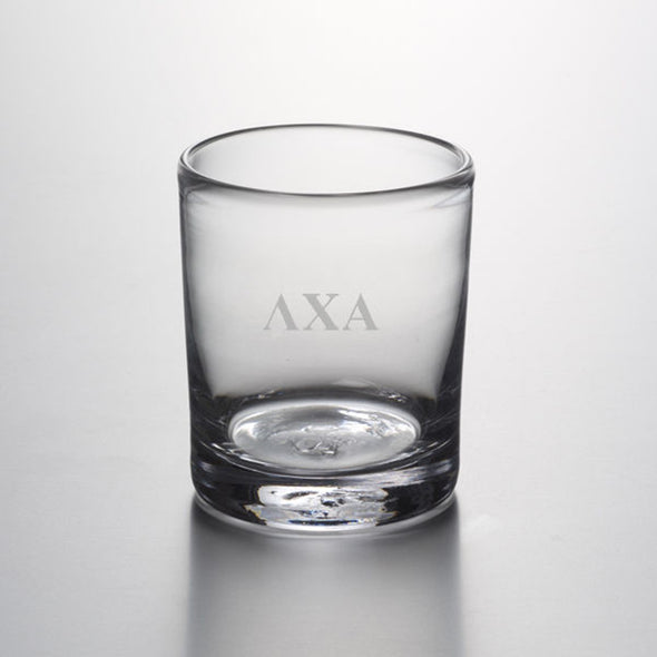 Lambda Chi Alpha Double Old Fashioned Glasses by Simon Pearce Shot #2