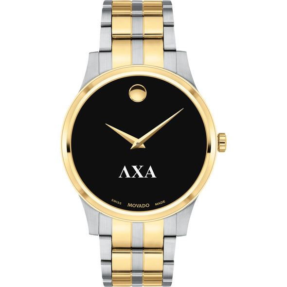 Lambda Chi Alpha Men's Movado Collection Two-Tone Watch with Black Dial Shot #2
