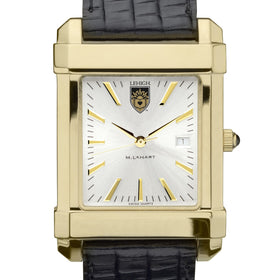 Lehigh Men's Gold Watch with 2-Tone Dial & Leather Strap at M.LaHart & Co. Shot #1