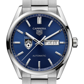 Lehigh Men&#39;s TAG Heuer Carrera with Blue Dial &amp; Day-Date Window Shot #1