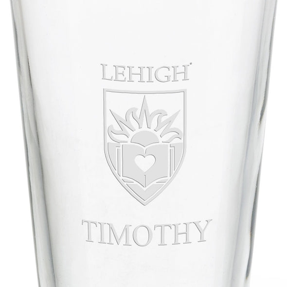 Lehigh University 16 oz Pint Glass- Set of 2 Shot #3