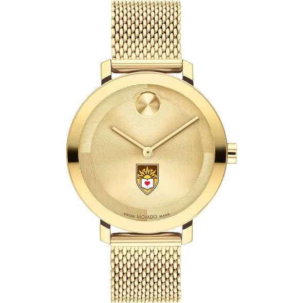 Lehigh University Women's Movado Bold Gold with Mesh Bracelet Shot #2