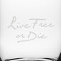 "Live Free or Die" Tumbler Glasses - Made in the USA Shot #2