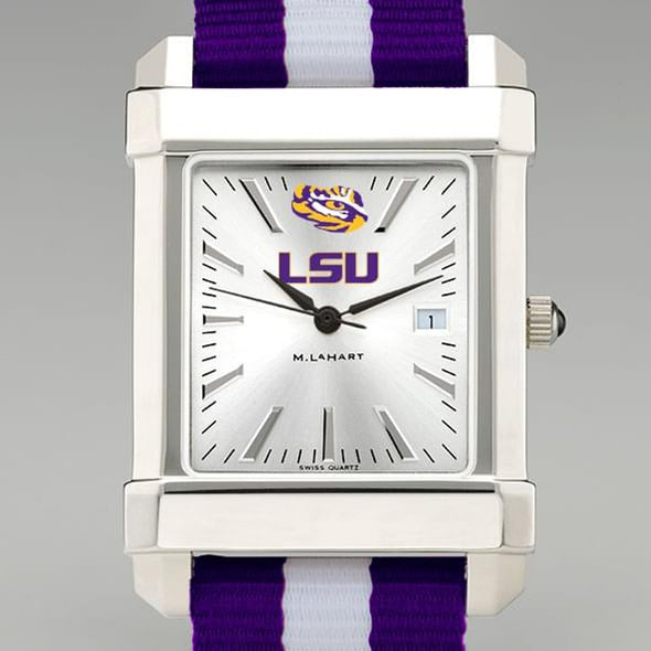 Louisiana State University Collegiate Watch with RAF Nylon Strap for Men Shot #1
