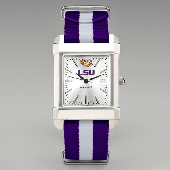 Louisiana State University Collegiate Watch with RAF Nylon Strap for Men Shot #2