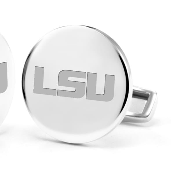 Louisiana State University Cufflinks in Sterling Silver Shot #2