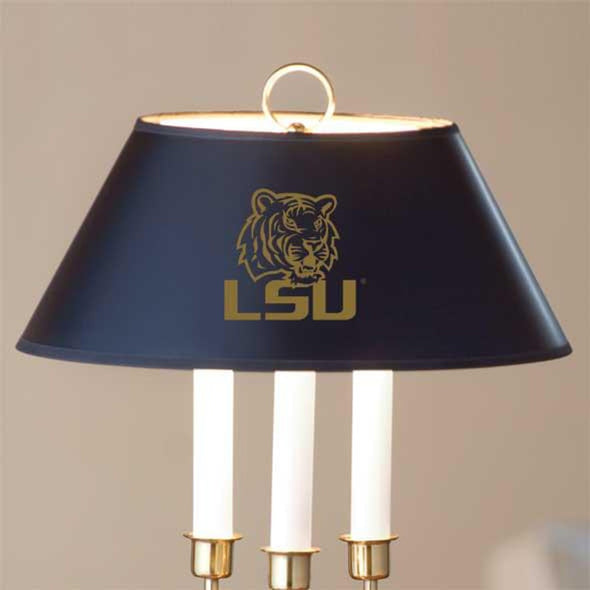 Louisiana State University Lamp in Brass &amp; Marble Shot #2