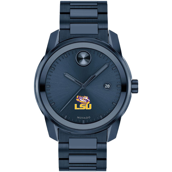 Louisiana State University Men&#39;s Movado BOLD Blue Ion with Date Window Shot #2