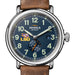 Louisiana State University Shinola Watch, The Runwell Automatic 45 mm Blue Dial and British Tan Strap at M.LaHart & Co.