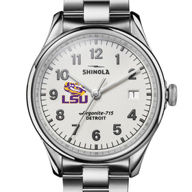Louisiana State University Shinola Watch, The Vinton 38 mm Alabaster Dial at M.LaHart &amp; Co. Shot #1