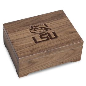 Louisiana State University Solid Walnut Desk Box Shot #1