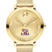 Louisiana State University Women's Movado Bold Gold with Mesh Bracelet