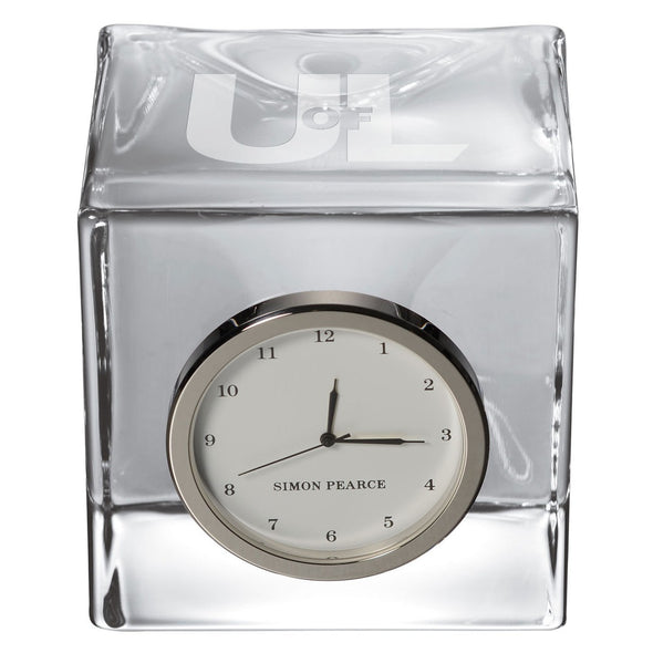 Louisville Glass Desk Clock by Simon Pearce Shot #2