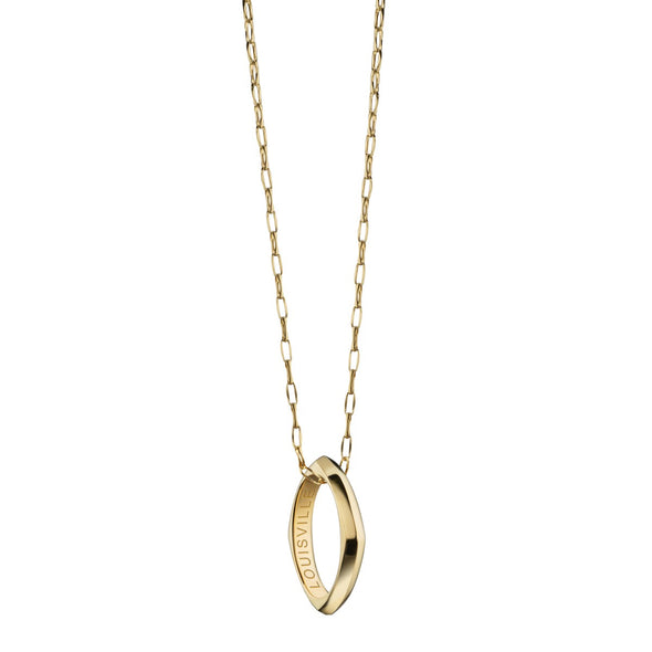 Louisville Monica Rich Kosann Poesy Ring Necklace in Gold Shot #2