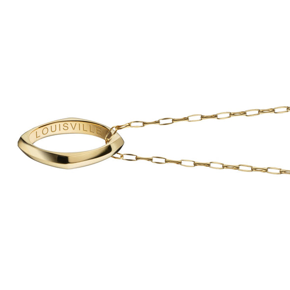 Louisville Monica Rich Kosann Poesy Ring Necklace in Gold Shot #3