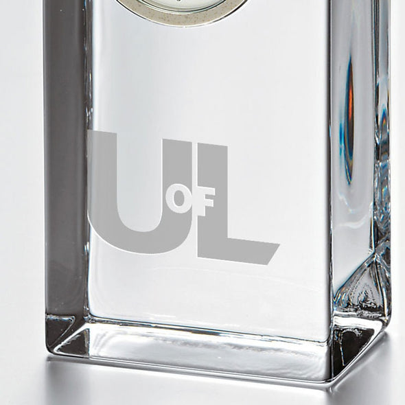 Louisville Tall Glass Desk Clock by Simon Pearce Shot #2