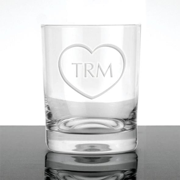 &quot;Love You&quot; Tumblers with Initials - Set of 4 Glasses Shot #2