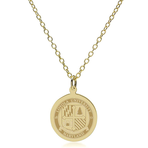 Loyola 18K Gold Pendant & Chain Shot #2