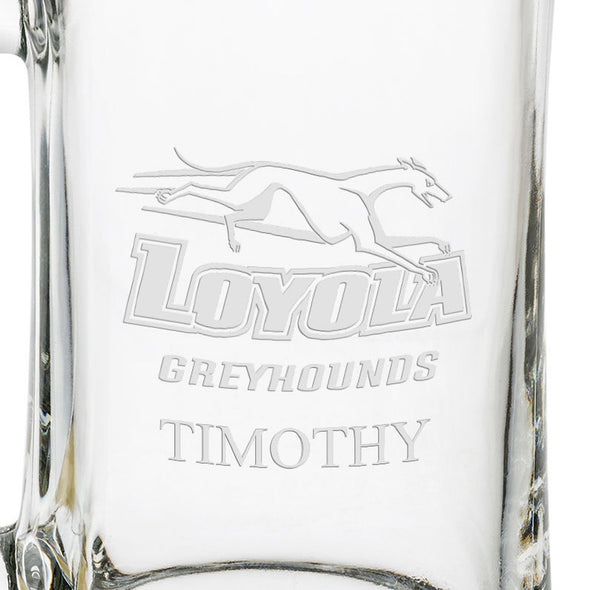 Loyola 25 oz Beer Mug Shot #3