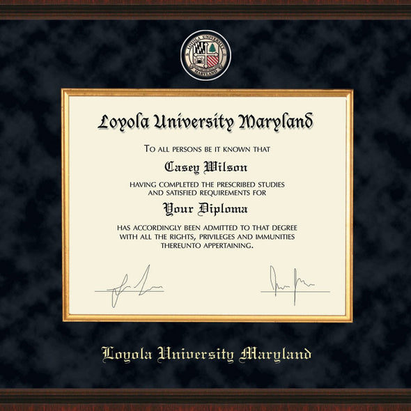 Loyola Diploma Frame - Excelsior Shot #2