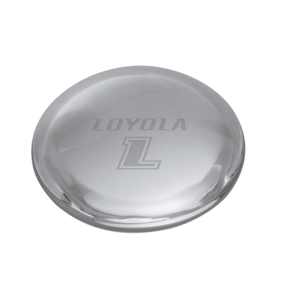 Loyola Glass Dome Paperweight by Simon Pearce Shot #1