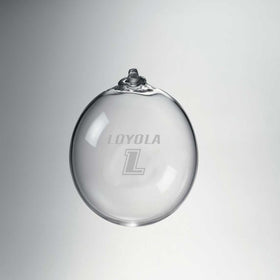 Loyola Glass Ornament by Simon Pearce Shot #1