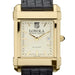 Loyola Men's Gold Quad with Leather Strap