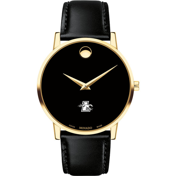 Loyola Men&#39;s Movado Gold Museum Classic Leather Shot #2