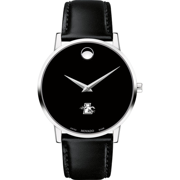 Loyola Men's Movado Museum with Leather Strap Shot #2