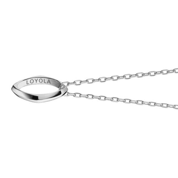 Loyola Monica Rich Kosann Poesy Ring Necklace in Silver Shot #3