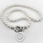 Loyola Pearl Necklace with Sterling Silver Charm Shot #1