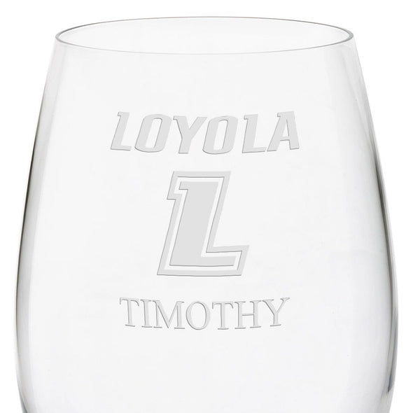 Loyola Red Wine Glasses - Set of 2 Shot #3