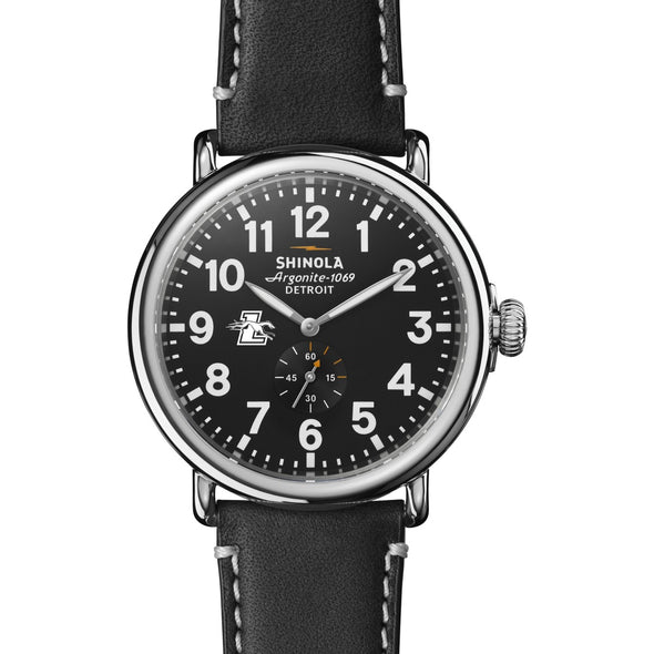 Loyola Shinola Watch, The Runwell 47 mm Black Dial Shot #2
