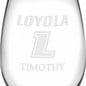 Loyola Stemless Wine Glasses Made in the USA - Set of 4 Shot #3