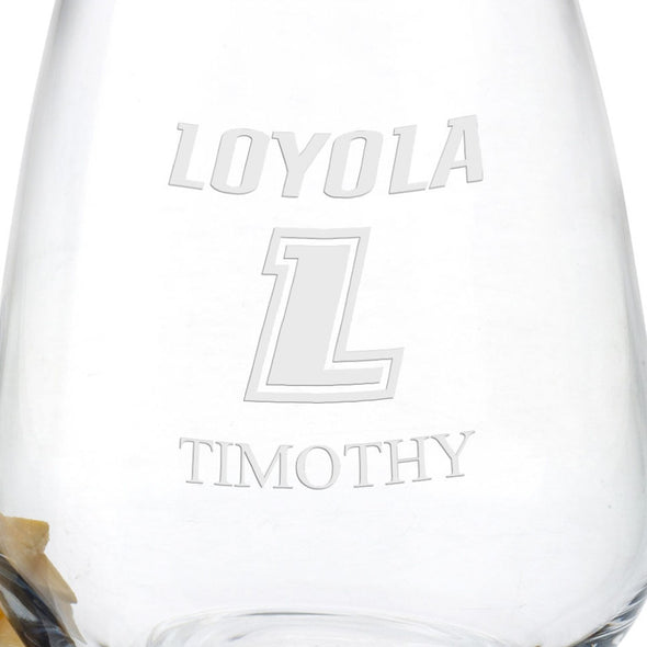 Loyola Stemless Wine Glasses - Set of 4 Shot #3