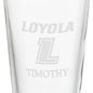 Loyola University 16 oz Pint Glass- Set of 2 Shot #3