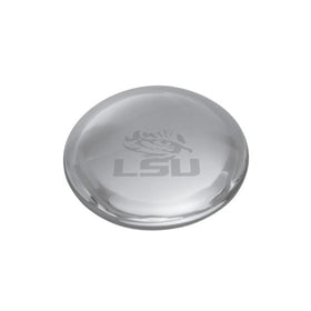 LSU Glass Dome Paperweight by Simon Pearce Shot #1