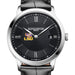LSU Men's Baume et Mercier 40mm Classima Quartz Watch with Black Dial & Black Leather Strap