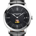 LSU Men's Baume et Mercier 40mm Classima Quartz Watch with Black Dial & Black Leather Strap