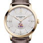 LSU Men's Baume et Mercier 40mm Gold PVD Classima Watch with Silver Dial & Dark Brown Leather Strap Shot #1