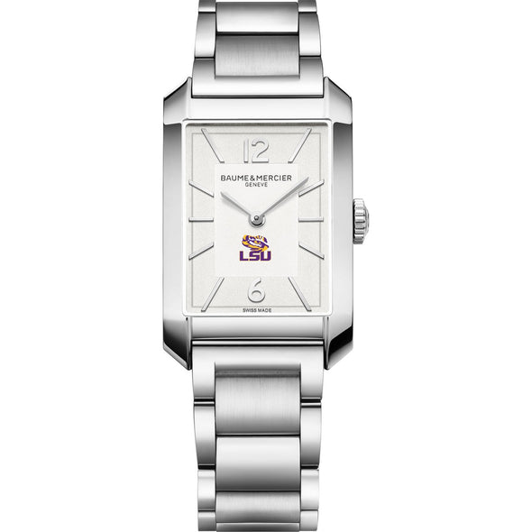 LSU Men's Baume et Mercier 43X27mm Hampton Watch with Silver Dial & Bracelet Shot #2