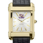 LSU Men's Gold Watch with 2-Tone Dial & Leather Strap at M.LaHart & Co. Shot #1