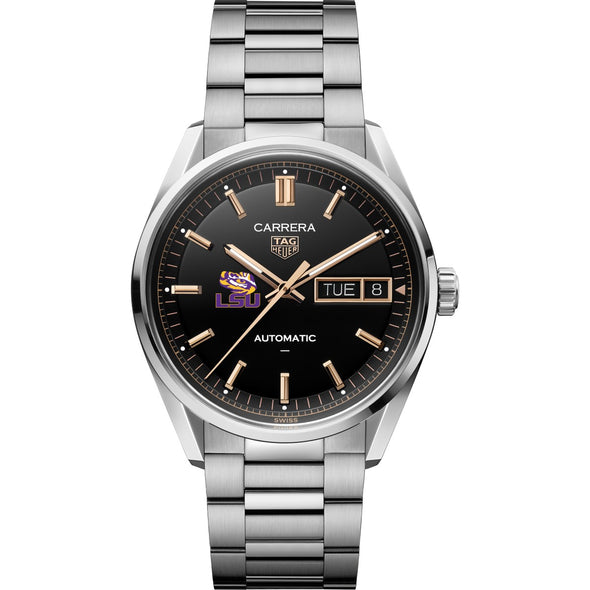 LSU Men's TAG Heuer Carrera Day-Date Automatic with Black Dial Shot #2