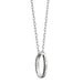 LSU Monica Rich Kosann "Carpe Diem" Poesy Ring Necklace in Silver